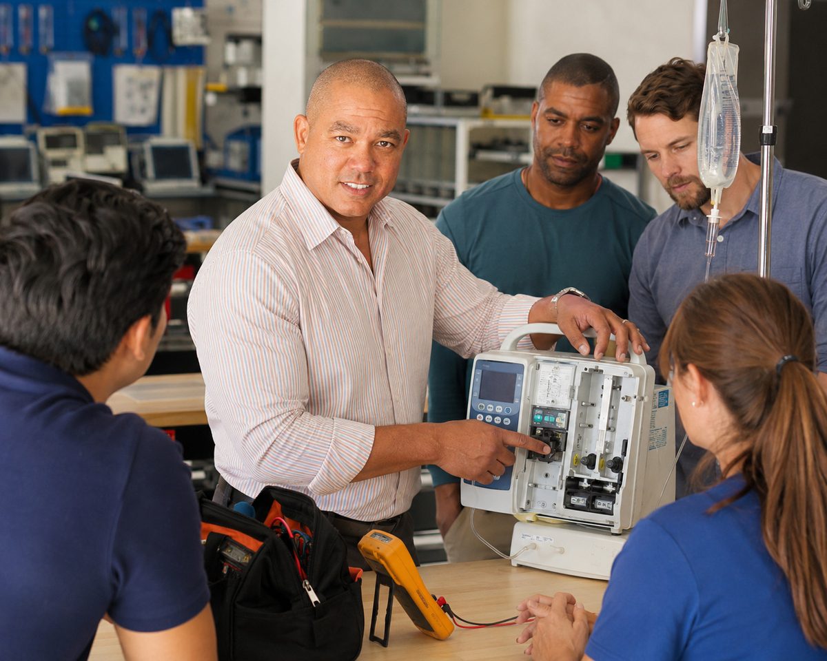 Biomedical Workshop Infusion Pump Inspection