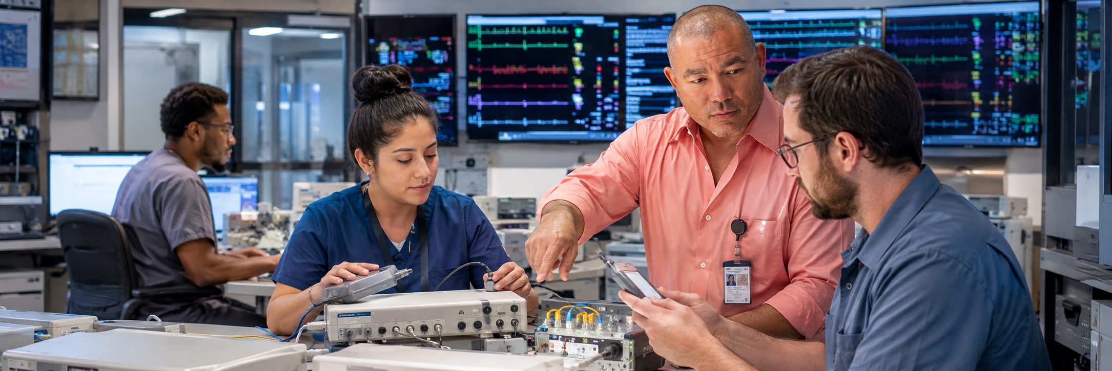 Patient monitor calibration and infusion pump testing in an MRI imaging suite
